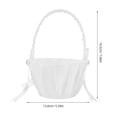thumbnail image 7 of FOMIYES Luxurious White Satin Wedding Basket, Elegant Design, Versatile Accessory, Home Use, 4Pcs, 7 of 7