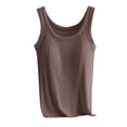 thumbnail image 2 of Camisole Élégante à Sequins pour Femmes, Haut Chic avec Coussin de Poitrine Intégré, Tissu Polyester Léger, Col Rond Manches Longues Coupe Régulière, Conçu pour Superposer sous les Blouses Ou Porter de Manière Décontractée, 2 of 8