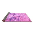 thumbnail image 2 of Ahgly Company Indoor Round Abstract Purple Modern Area Rugs, 5' Round, 2 of 4