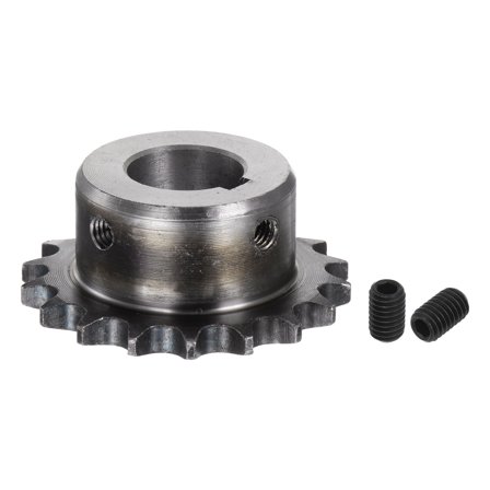 ISO/DIN 06B-1 Roller Chain Sprocket B Type 20mm Bore, 3/8" Pitch, Hardened 18 Tooth