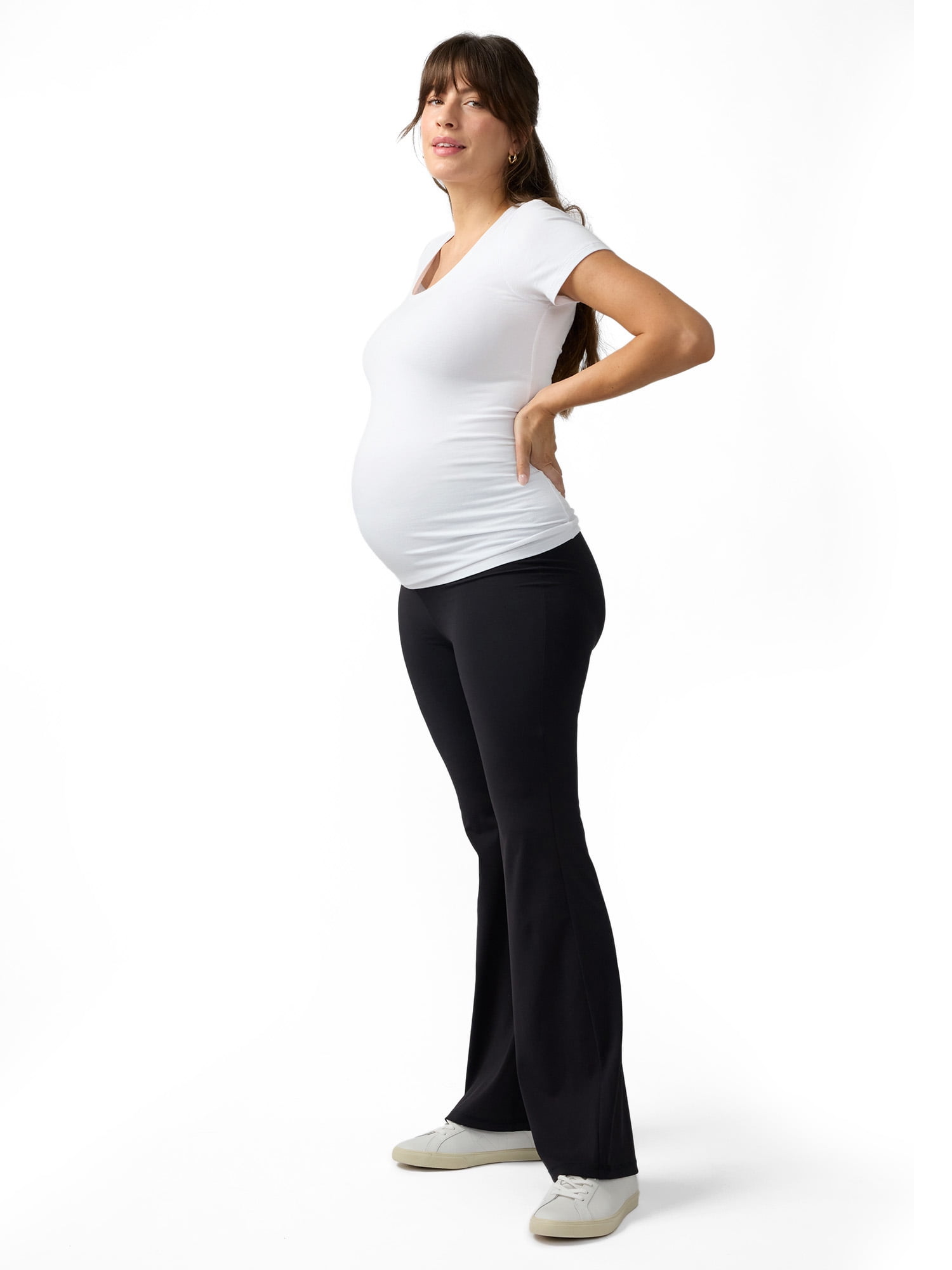 Ingrid & Isabel For Every Belly Women's Maternity Favorite Flare Leggings, Sizes S-XXL