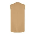 thumbnail image 5 of biudgviw Women's Sleeveless Vest for Work Office Button V Neck Blazer Jacket Trendy Casual Lightweight Tops with Pockets, 5 of 6
