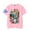 Pink, variant on SMG4 Merch T-shirt Trendy Casual Neutral Short Sleeved Fashionable Sports Fun Printed T-shirt Round Neck Top