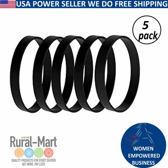 5 Pack Hoover 38528-033 Windtunnel Vacuum Belts – Fits 562932001 Ah20080