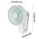 thumbnail image 3 of Mini ventilador portátil de 3 velocidades con rotación de 90°, magnético, antideslizante, carga USB, silencioso, para el hogar y el dormitorio., 3 of 7