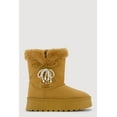 thumbnail image 2 of Women's Faux Fur Lined Platform Booties with Faux Pearl Bow, 2 of 3