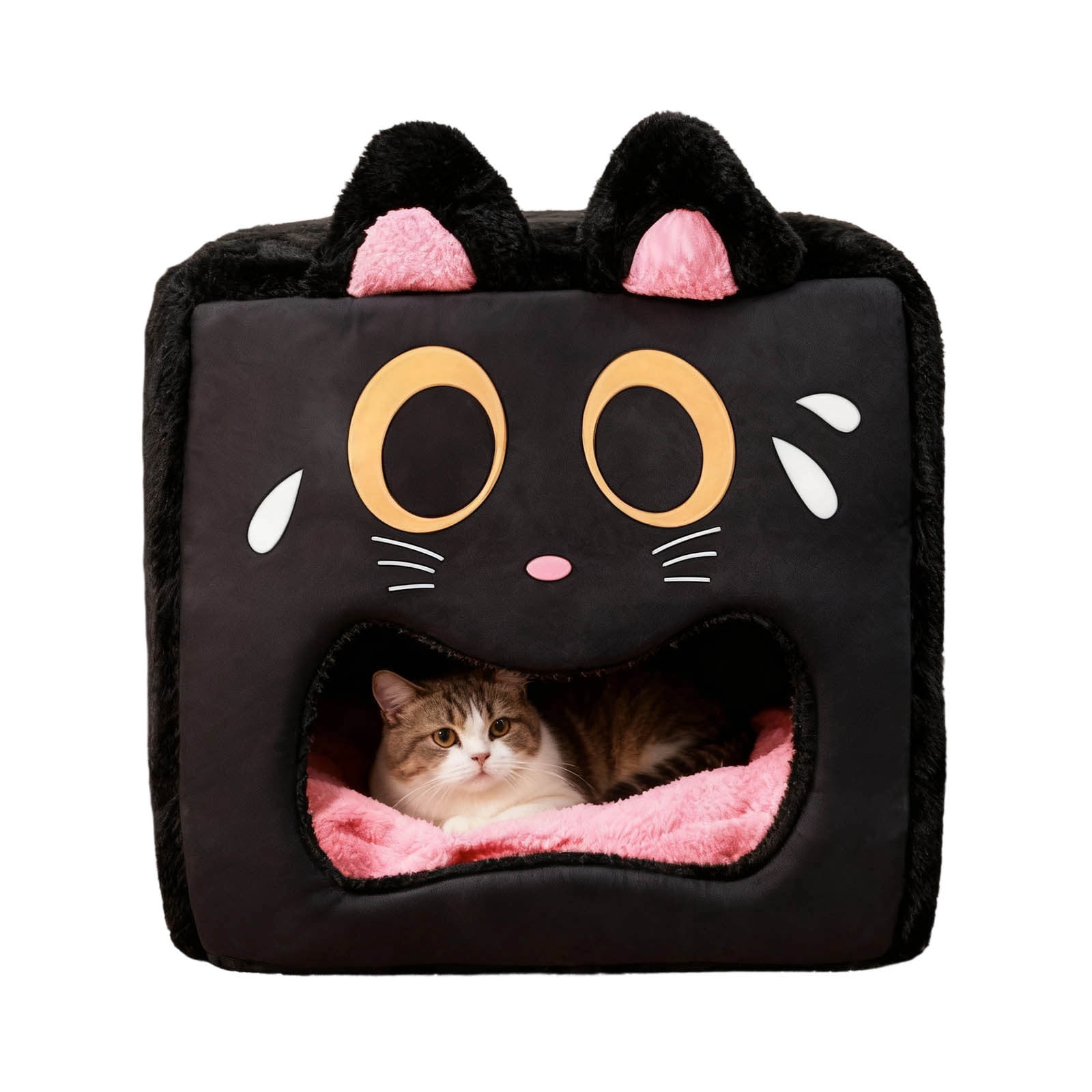 Pet Habitat Enclosure for Cats - Cozy Indoor Sleeping Tent for Living Room Bedroom Home Farmhouse Garage Winter Warmth Quiet Den for Restful Naps and Play
