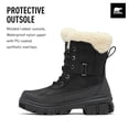 thumbnail image 3 of Bota Sorel Tivoli V Parc impermeable para mujer, color negro, talla 8.5, 3 of 7