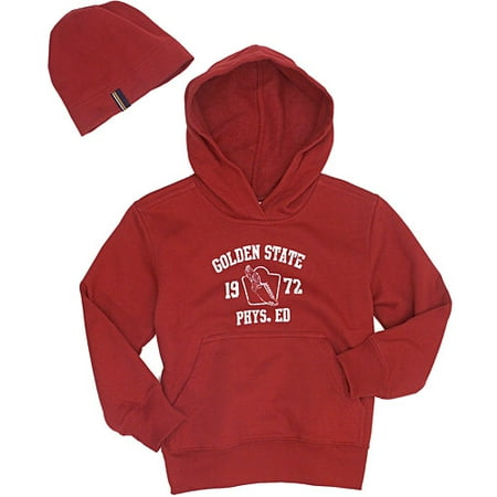 Faded Glory - Boy's Graphic Hooded Sweatshirt & Beanie