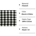 thumbnail image 6 of FabricLA Flannel Fabric by The Yard | 60" inches Wide Flannel Fabric | 100% Cotton Flannel Fabric for Baby Blanket, PJ, Shirt, Cloth Flannel Craft Fabric - Black Tartan 18 Fabric 10 Yard Pre Cut, 6 of 8