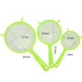thumbnail image 4 of Set of 3 Mesh Scoop Strainers with Hanging Hole Design - Lightweight, Durable Food Sieves for Home Kitchen, 4 of 8