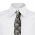 thumbnail image 2 of Vintage Necktie, Classic Damask Motifs, Dress Tie, 3.7", Beige and Taupe, by Ambesonne, 2 of 3