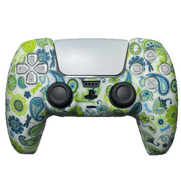 Pastel Paisley PS5 Silicone Grip Gaming Rubber Case Cover Playstation 5 PS5 Skin