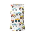 thumbnail image 4 of Haiem Cartoon Monster Trucks Workout Tank Tops for Women, Athletic Sports Slim-Fit Tank Tops, Compression Sleeveless Dry Fit Shirts,Athletic Shirt-X-Large, 4 of 9