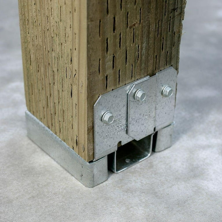 Simpson Strong Tie ABA44Z ZMAX Galvanized 16-Gauge 4x4 Simpson Strong Tie ABA44Z ZMAX Galvanized 16-Gauge 4x4