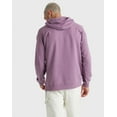 thumbnail image 3 of Hanes Men's Garment Dyed Fleece Hoodie Purple Plum Raisin 2XL, 3 of 10