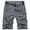 Grey, variant on Asfixiado Khaki Cargo Shorts Men