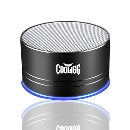 Cooligg Wireless Bluetooth Mini Portable Stereo Speaker Super Bass For iPhone Samsung Tablet PC Gray