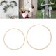 thumbnail image 1 of 2 Piezas de Aros de , de Macramé, Artesanía, Bricolaje, Boda en hogar BLESIY Anillos de bambú atrapasueños, 1 of 8
