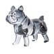 thumbnail image 3 of Estatua de bulldog francés, figuras de escritorio, adorno colorido, perro decorativo moderno gris, 3 of 9