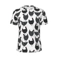 thumbnail image 5 of Wukai Retro Rooster Print Men's Short-Sleeved Mesh T-Shirt,Quick-Dry Short Sleeve Workout T-Shirt-X-Small, 5 of 8