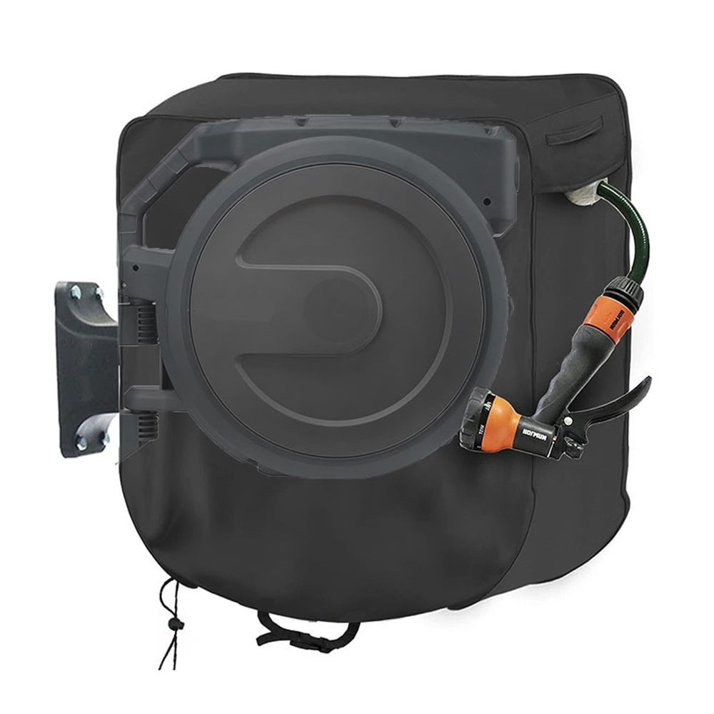 yl-YANG Garden Hose Reel Cover Protective Cover Sun Protection Lightweight, Waterproof Portable Retractable Garden Hose and Reel(60*45*60cm)