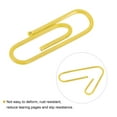 thumbnail image 4 of Uxcell Paper Clips 1.1 Inch Vinyl Coated with Box for Office Home Yellow Count 600, 4 of 6