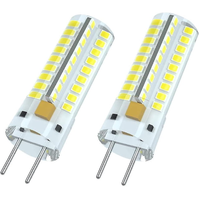 Casquillo de bombilla LED G6.35 CA 12 V, 7 W reemplaza lámpara halógena de 50 W, blanco frío 6000 K, 360 no regulable, gy6.35 (paquete de 2)