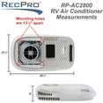 thumbnail image 3 of Open Box RecPro RV Air Conditioner 9.5K BTU Cooling Unit w/Remote Control,Black, 3 of 9