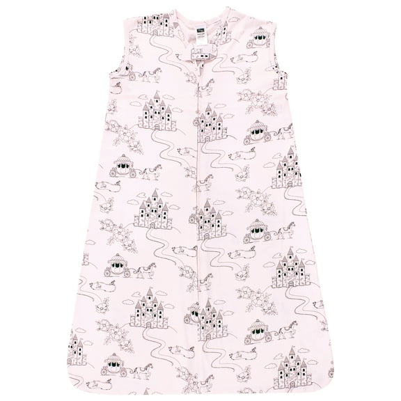 Hudson Baby Infant Girl Cotton Sleeveless Wearable Sleeping Bag, Sack, Blanket, Fairytale Princess, 0-6 Months