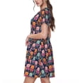 thumbnail image 2 of Balery Octopus in love Pattern Womens Dresses Loose Short sleeve Sundresses Swimsuit Coverup 2025 Summer Casual Dress for Women - A-Line Swing Dress, 2 of 6