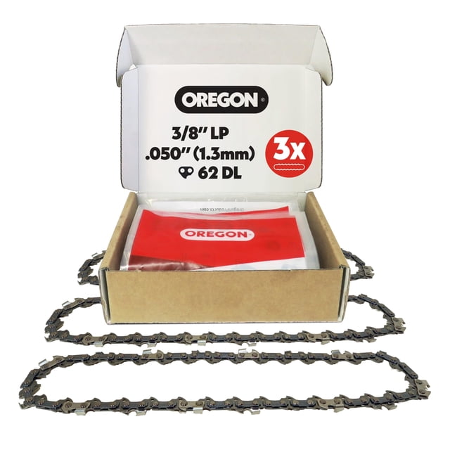 Cadena de motosierra Oregon 3/8 LP Pitch 1,3 mm, calibre 45 cm, barra 62DL