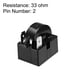 thumbnail image 2 of 2Pcs Relé de arranque PTC de 33 Ohm 2 Pines Negro, 2 of 4