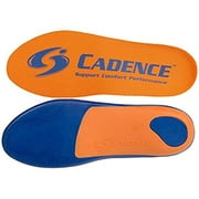 Cadence Insoles Orthotic Shoe Insoles ((B) Men 3.5-4.5, Women 4.5-5.5, Orange)
