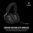 thumbnail image 2 of Auriculares inalámbricos para juegos CORSAIR VOID RGB ELITE 7.1 Carbon, 2 of 8