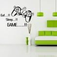 thumbnail image 4 of Windfall EAT, Sleep, Game - Gamers Wall Art Vinyl Decal - Video Gamers Cool Wall Decor- Decoration Vinyl Sticker - Teen Boys Room Decor - Boys Bedroom Wall DIY Boys Bedroom Decoration, 4 of 7