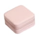 thumbnail image 5 of Joyero de viaje, caja de anillo multifuncional, organizador de joyería portátil, caja de almacenamiento de joyería para collar rosa, 5 of 9