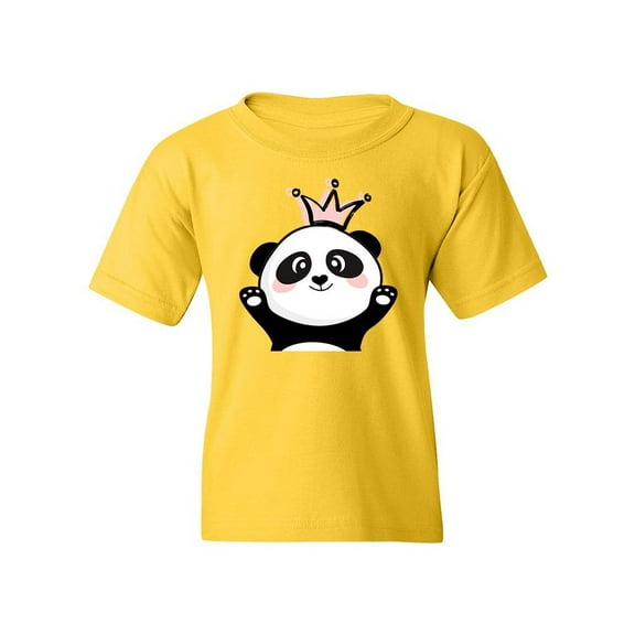 Cute Panda With A Crown T-Shirt Juniors -Image by Shutterstock, x-Small