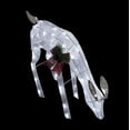 thumbnail image 4 of Alpine Corporation 37" x 11" x 28" Light-up Mesh Grazing Reindeer Holiday Outdoor Decor, White, 4 of 14