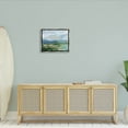 thumbnail image 2 of Modern Brushed Cloudy Landscape Landscape Painting Luster Gray Framed Art Print Wall Art, 2 of 6