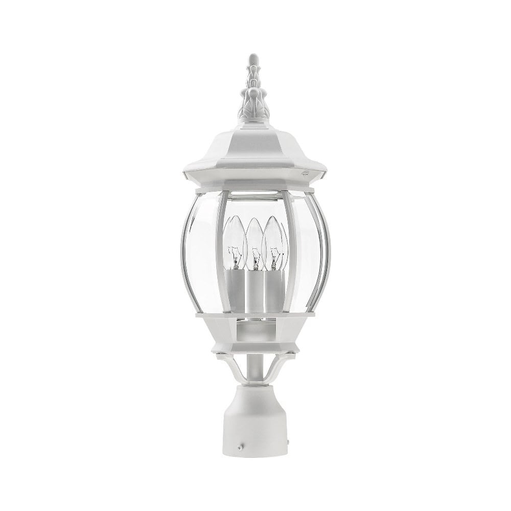 Livex Lighting - Frontenac - 3 Light Outdoor Post Top Lantern in Traditional