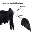 thumbnail image 4 of XHKUYI Halloween Realistic Crow 13 inch, Fake Black Feathered Standing Crow, Spooky Ravens for Halloween Yard Tree Garden Patio Haunted House Prop, 4 of 9