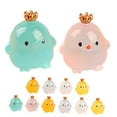 thumbnail image 5 of HOOWIFFY 12-Piece Mini Resin Animal Figurine Set, Cute Chick Statues for Desktop Decoration and Collectible Display, 5 of 8