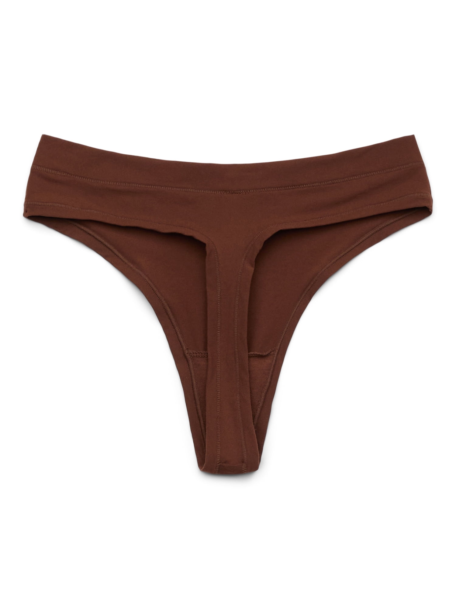 No Boundaries Fit Stretch Thong Panties, 3-Pack, Women's XS-XXXL