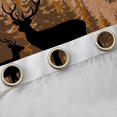 thumbnail image 4 of Homewish Wild Animal Deer Black Out Curtains,Safari Bear Paws Curtains Pack of 2 (42x63 Each),Black Tan Bedroom Curtains For Boys Kids,Ultra Soft Home Decor, 4 of 6