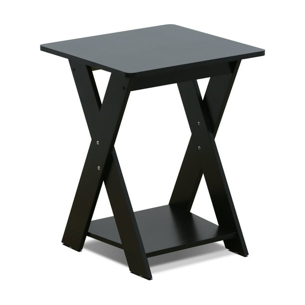 Furinno Modern Simplistic CrissCrossed End Table, Espresso Walmart