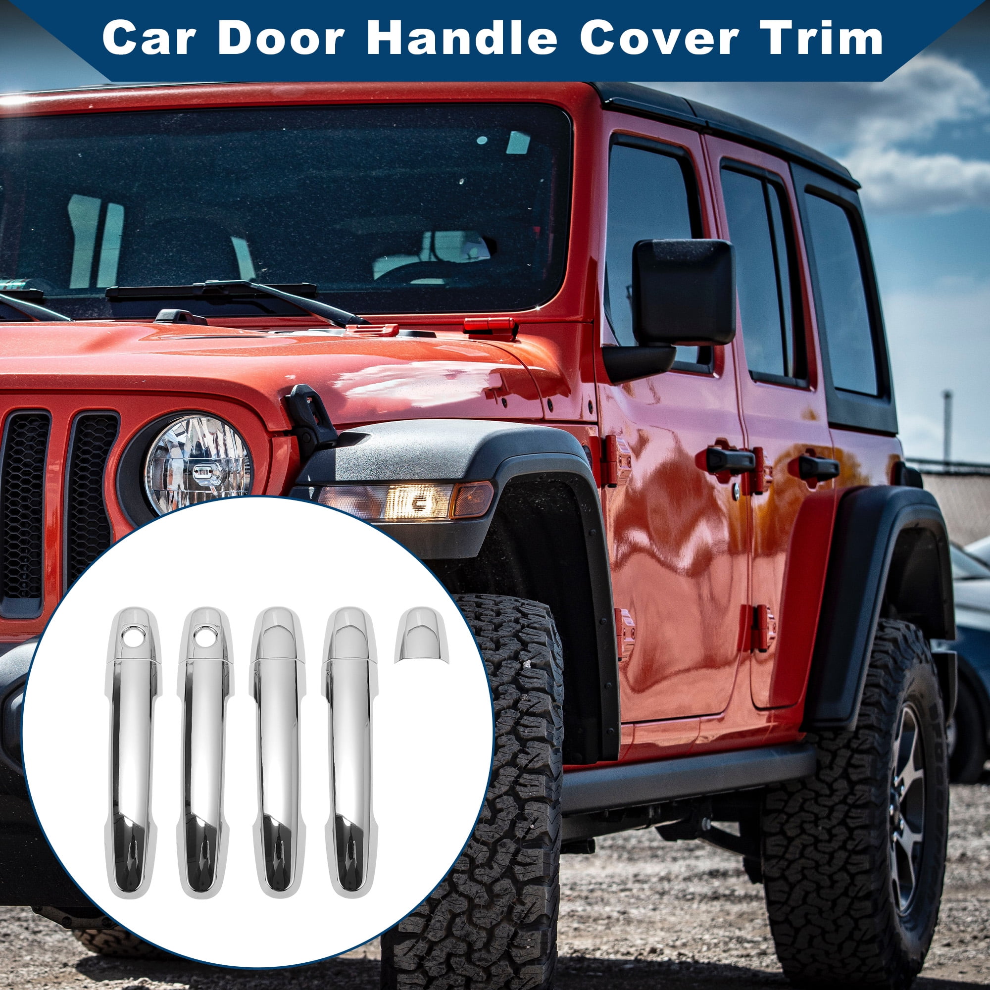 Unique Bargains Car Door Handle Cover Trim for Toyota Corolla Sedan 2003-2010
