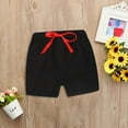 thumbnail image 2 of Toimothcn Toddler Baby Boys Shorts Casual Solid Color Sports Shorts Stretchy Waist Wide Leg Soft Loose Fit Active Shorts Comfy Boy'S Dailywear, 2 of 8