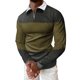 thumbnail image 1 of Gibobby Playera polo hombre Hombres Casual Otoño Invierno Manga larga Turndown Neck Shirt Impreso Camiseta Top Blusa(Verde,M), 1 of 5