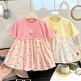 thumbnail image 5 of Mnyotv Short Sleeve Floral Printed Dresses Toddler Baby Girl Summer Clothes Casual Beach Vacation Outfits Size 18-24Months, 5 of 5